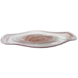 Centre de Table Alexandra House Living Rose Verre 36 x 36 x 8 cm