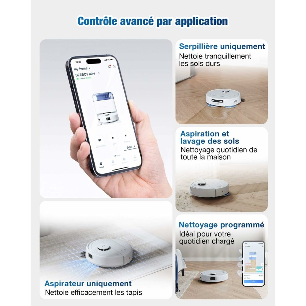 Robot Vacuum Cleaner ECOVACS DEEBOT MINI 3200 mAh White 1,8 L