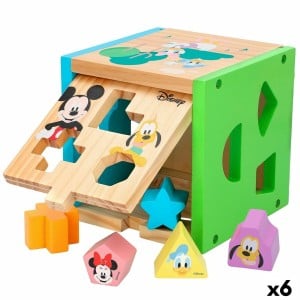 Child's Wooden Puzzle Disney 14 Pieces 15 x 15 x 15 cm (6 Units)