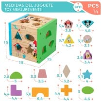 Child's Wooden Puzzle Disney 14 Pieces 15 x 15 x 15 cm (6 Units)