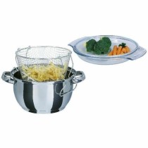 Bratpfanne mit Korb GSW Edelstahl Ø 22 cm Silberfarben