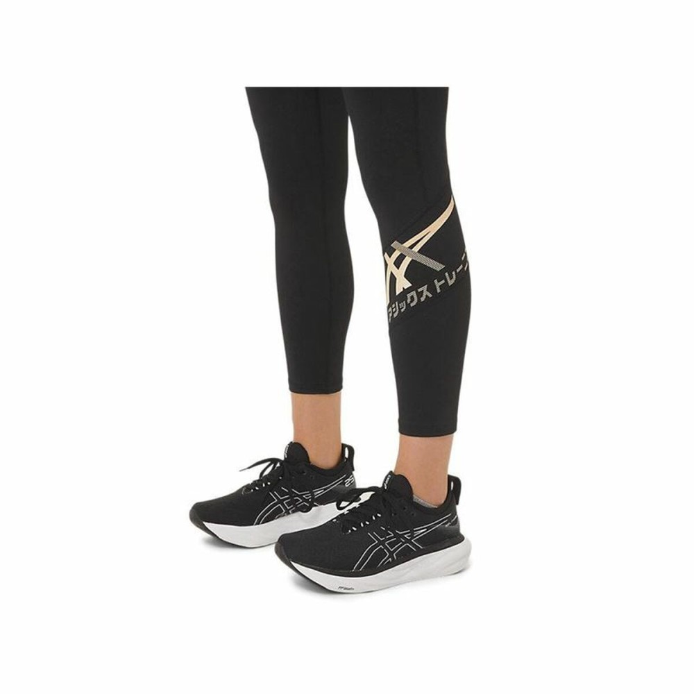 Leggings de Sport pour Femmes Asics Tiger 7/8 Noir