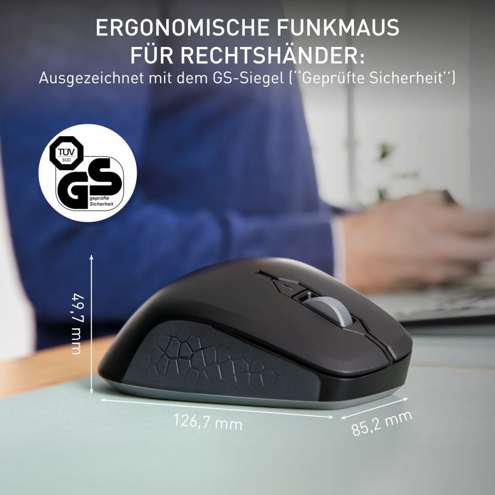 Tastatur mit Maus Cherry JW-8550-2 Schwarz
