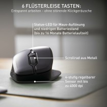 Tastatur mit Maus Cherry JW-8550-2 Schwarz