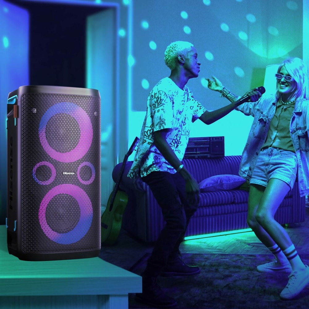 Tragbare Bluetooth-Lautsprecher Hisense Schwarz 300 W