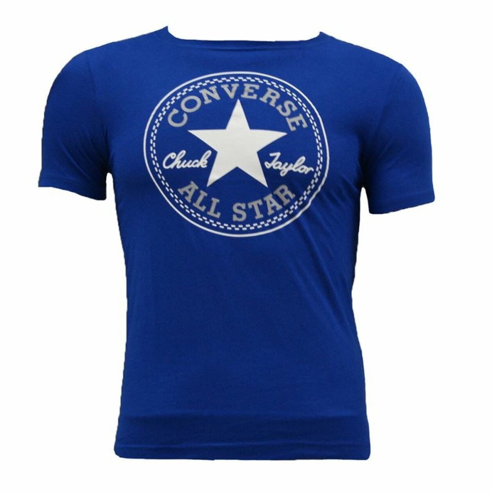 Kurzarm-T-Shirt für Kinder Converse  Core Chuck Taylor Patch  Blau