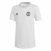 Children's Short Sleeved Football Shirt Adidas  Manchester United White