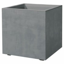 Blumentopf Deroma Grau 25 cm Kunststoff karriert Würfel Ø 25 cm