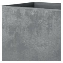 Plant pot Deroma Grey 49 x 49 x 49,5 cm Plastic Squared Bucket Ø 49 x 45 cm