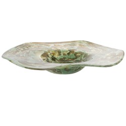 Centerpiece Alexandra House Living Green Crystal 36 x 36 x 8 cm