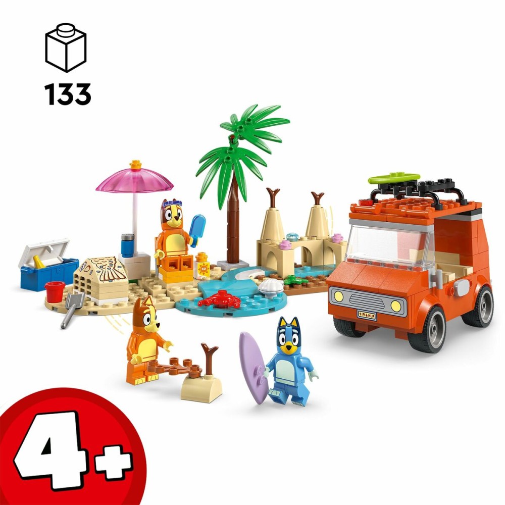 Konstruktionsspiel Lego 11202 Bluey's Beach & Family Car Trip 133 Stücke