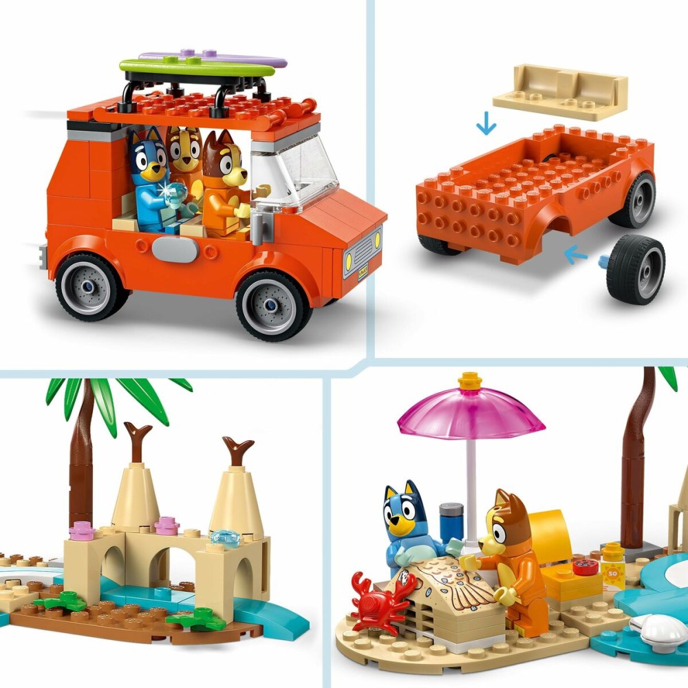 Konstruktionsspiel Lego 11202 Bluey's Beach & Family Car Trip 133 Stücke
