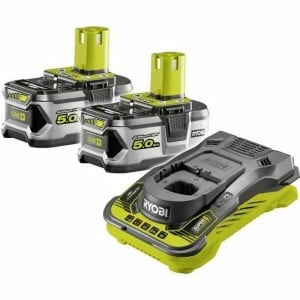 Ensemble chargeur et batterie rechargeable Ryobi RC18150-250 Litio Ion 5 Ah 18 V