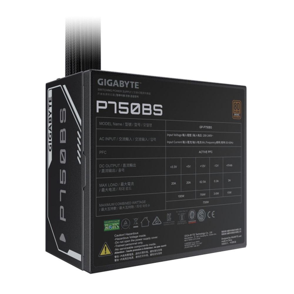 Power supply Gigabyte GP-P750BS/PSU 750 W 80 Plus Bronze