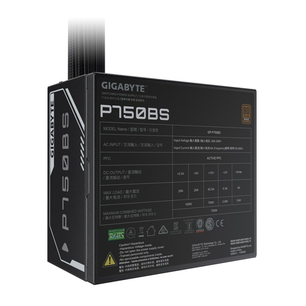 Power supply Gigabyte GP-P750BS/PSU 750 W 80 Plus Bronze