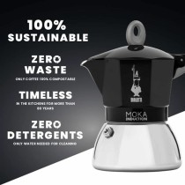 Italienische Kaffeemaschine Bialetti 0006934/NP Schwarz Aluminium