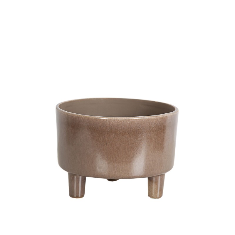 Centerpiece Romimex Brown Ceramic 20 x 14 x 20 cm Legs