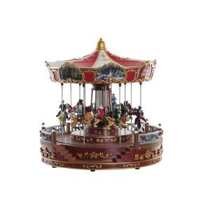 Weihnachtsschmuck DKD Home Decor LED Leicht Beweglichen Musikalisch Bunt PVC Harz 30 x 30 x 30 cm (2 Stück)