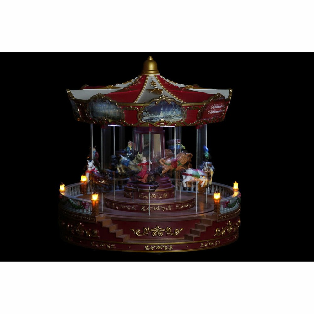 Weihnachtsschmuck DKD Home Decor LED Leicht Beweglichen Musikalisch Bunt PVC Harz 30 x 30 x 30 cm (2 Stück)