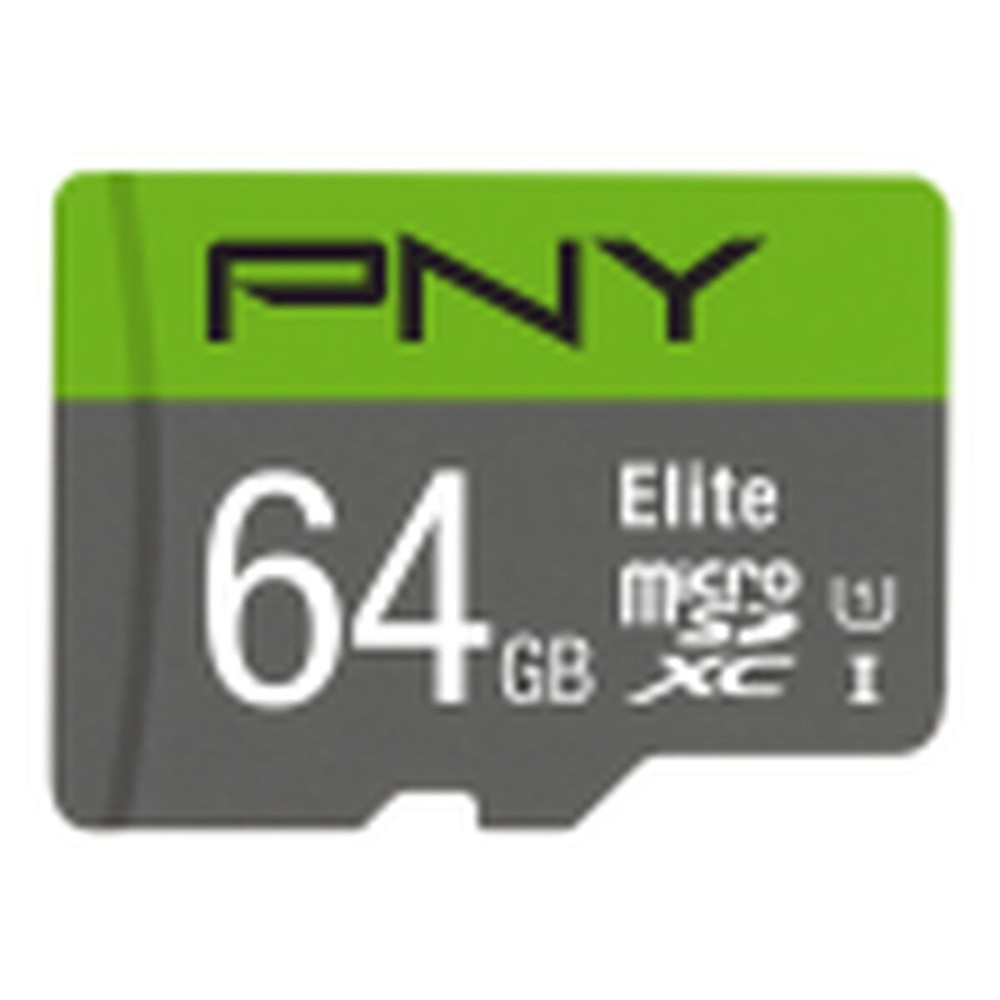 Mikro SD Speicherkarte mit Adapter PNY P-SDUX64U185GW-GE 64 GB