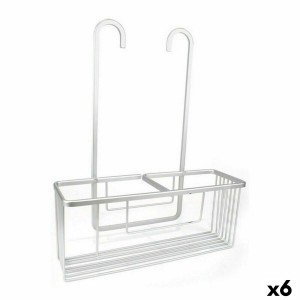 Bathroom Shelves Confortime Alluma Silver Aluminium 35,7 x 12,7 x 44,5 cm (6 Units)
