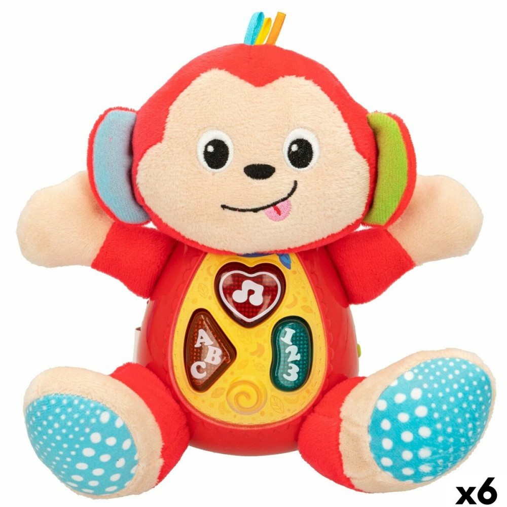 Soft toy with sounds Winfun Monkey 18 x 20,5 x 12,5 cm (6 Units)