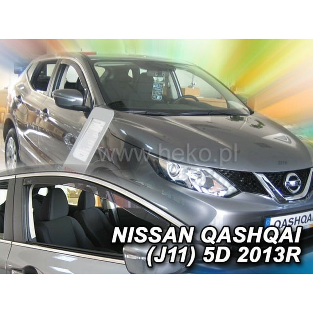 Déflecteur de vent HEKO HO24285 NISSAN QASHQAI (GEN. II) J11 Frontal 2 Pièces