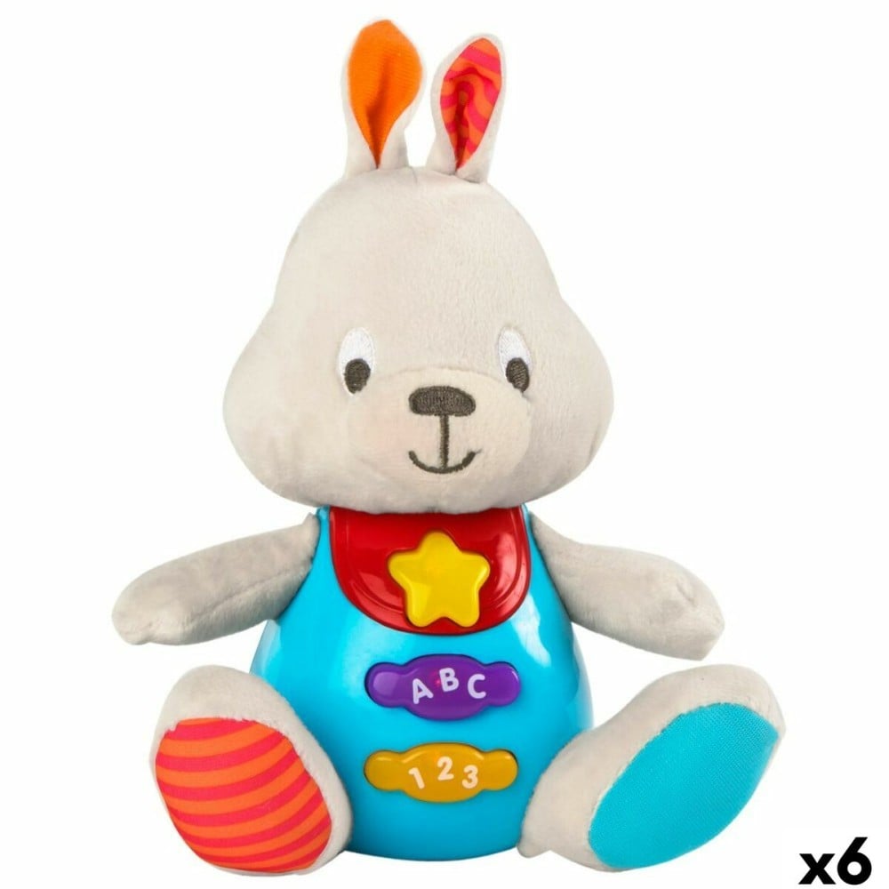 Soft toy with sounds Winfun Rabbit 17 x 17,5 x 10 cm (6 Units)