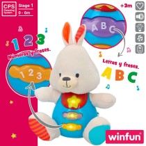 Soft toy with sounds Winfun Rabbit 17 x 17,5 x 10 cm (6 Units)