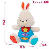 Peluche sonore Winfun Lapin 17 x 17,5 x 10 cm (6 Unités)