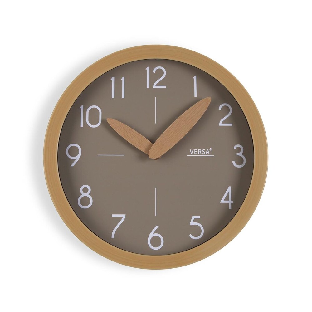 Wanduhr Versa Grau Kunststoff Minimalistisch 4,1 x 30 x 30 cm
