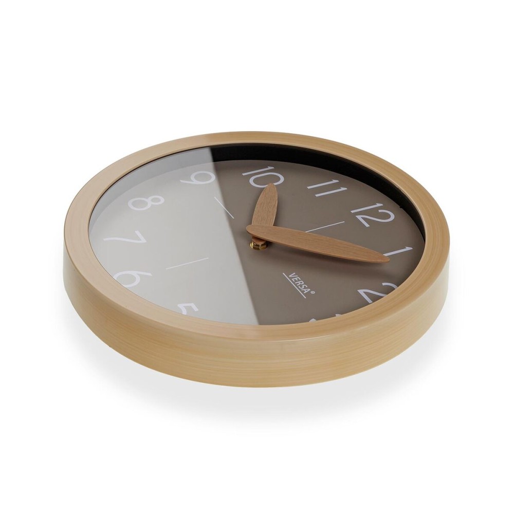 Wanduhr Versa Grau Kunststoff Minimalistisch 4,1 x 30 x 30 cm