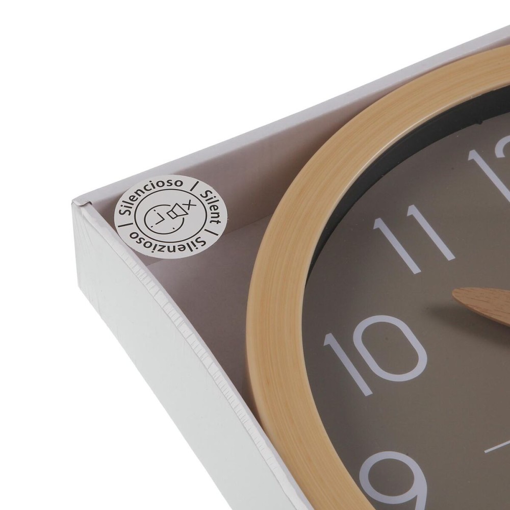 Wanduhr Versa Grau Kunststoff Minimalistisch 4,1 x 30 x 30 cm