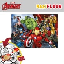 Child's Puzzle The Avengers Double-sided 108 Pieces 70 x 1,5 x 50 cm (6 Units)