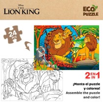 Puzzle Enfant The Lion King Double face 24 Pièces 70 x 1,5 x 50 cm (12 Unités)