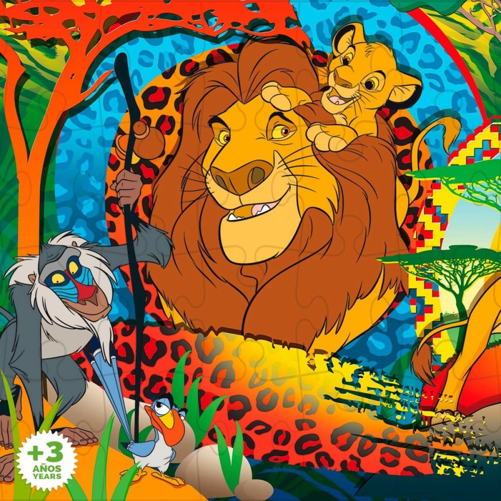 Kinderpuzzle The Lion King Beidseitig 24 Stücke 70 x 1,5 x 50 cm (12 Stück)