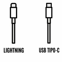 Câble USB-C vers Lightning Apple MM0A3ZM/A Blanc 1 m 2 m