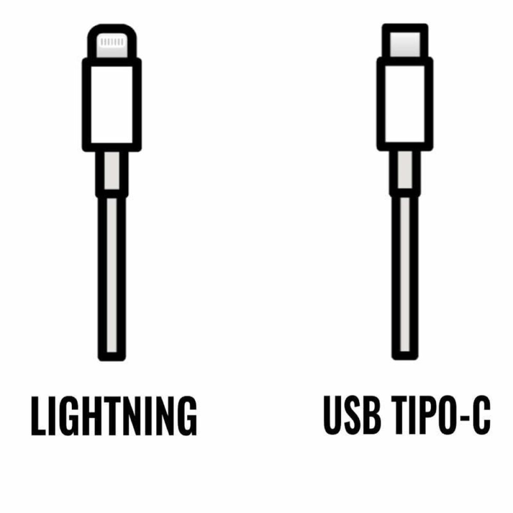 Câble USB-C vers Lightning Apple MM0A3ZM/A Blanc 1 m 2 m