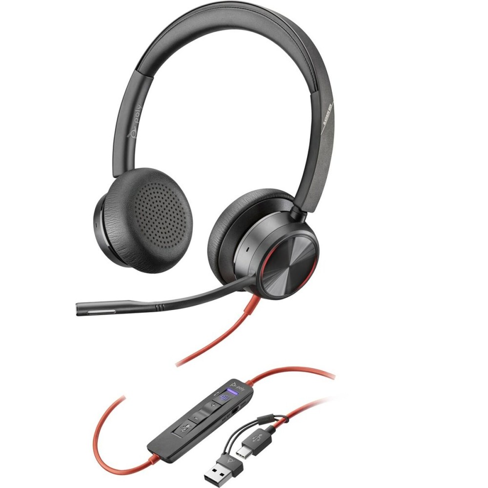 Casques avec Microphone Poly 8X225AA Noir