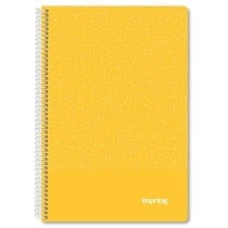 Notebook Imprex Yellow Din A4 80 Sheets (4 Units)