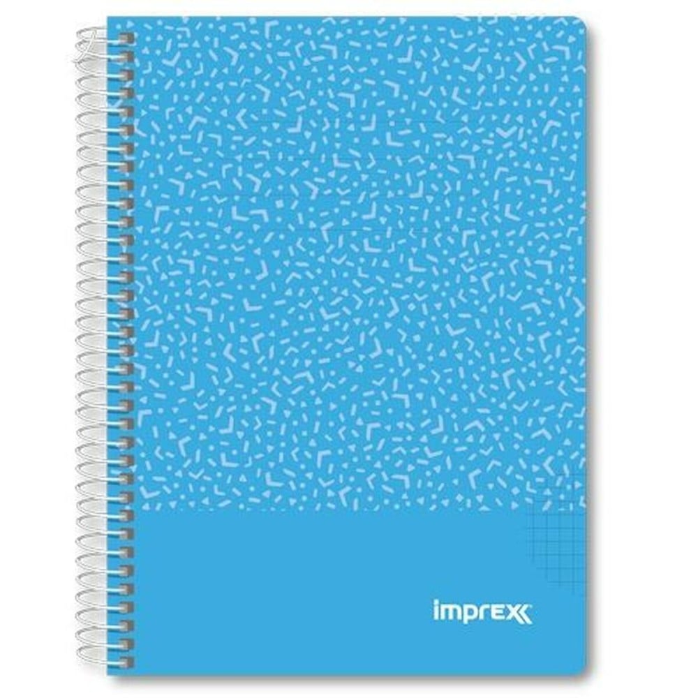 Notebook Imprex Blue A5 80 Sheets (4 Units)