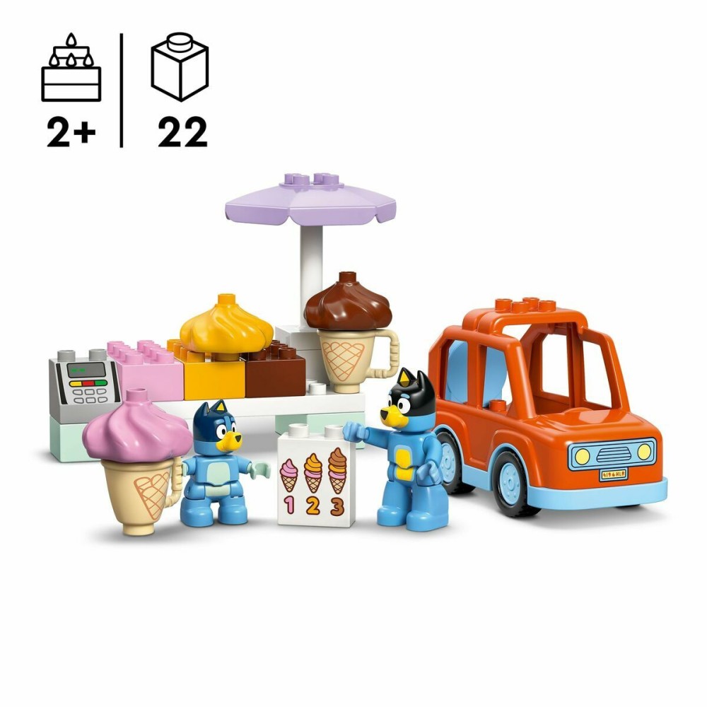 Konstruktionsspiel Lego Duplo 10458 Ice Cream Trip with Bluey 22 Stücke