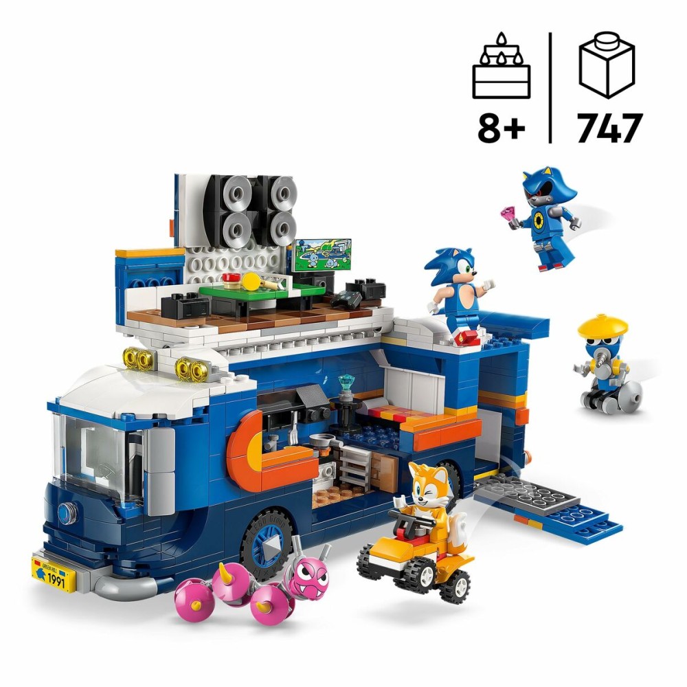 Konstruktionsspiel Lego 77006 Team Sonic Command Truck 747 Stücke