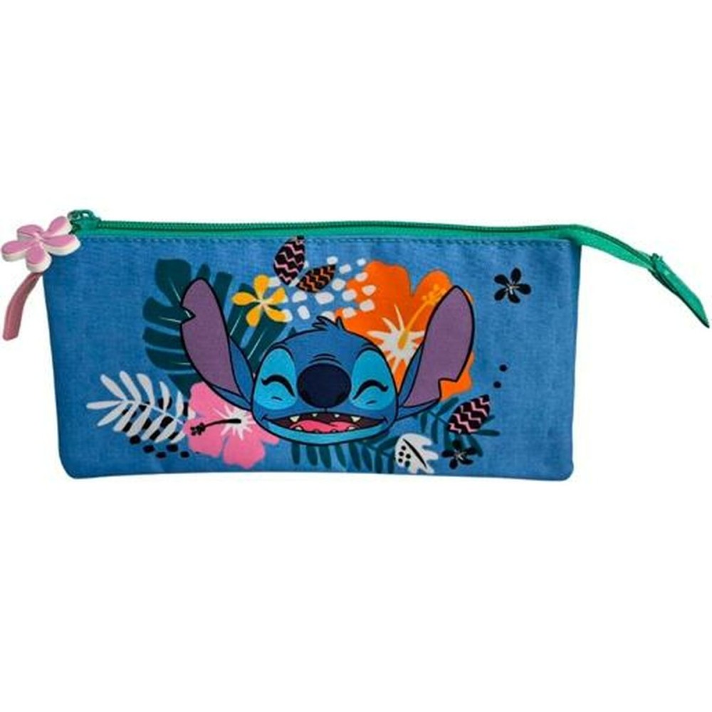 Dreifaches Mehrzweck-Etui Stitch Tropical Bunt 8 x 22 x 8 cm