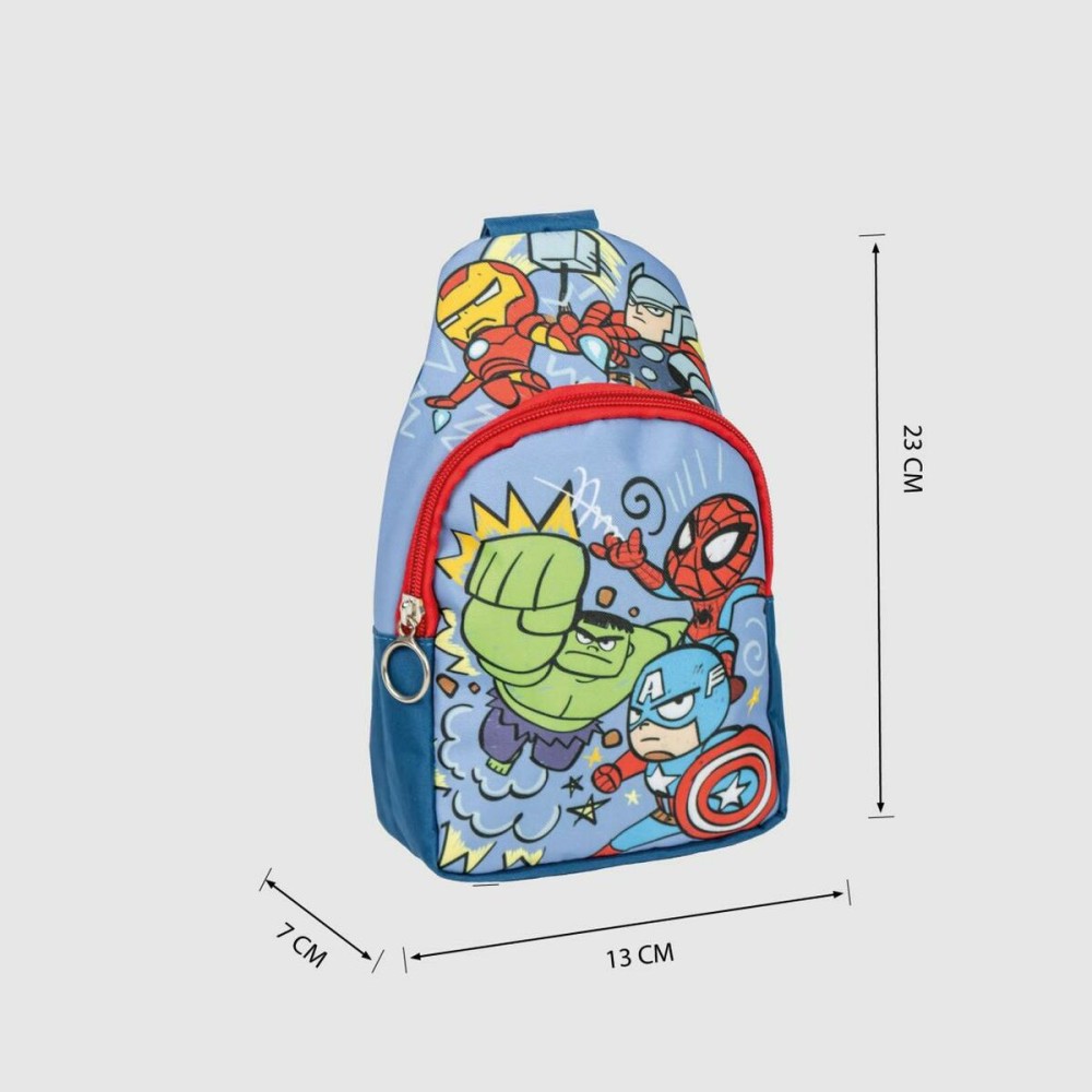 Child bag The Avengers Shoulder Bag Blue 13 x 23 x 7 cm