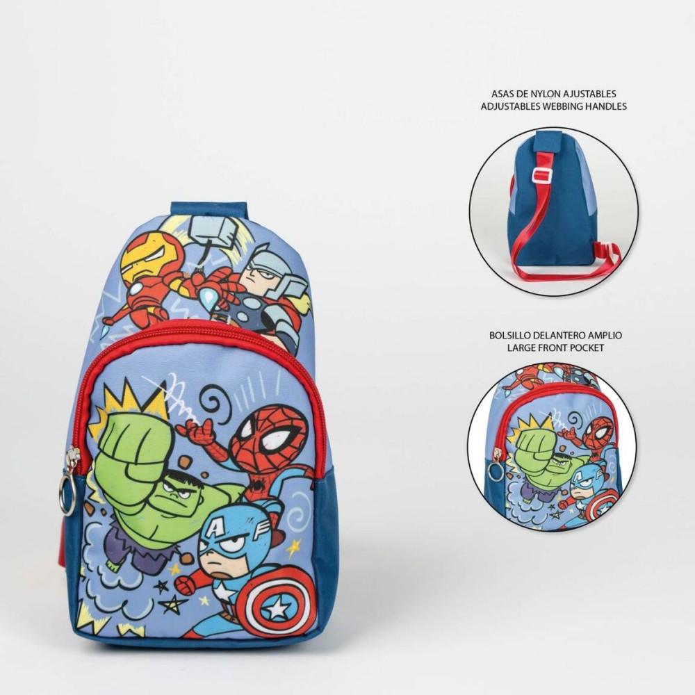 Sac à dos enfant The Avengers Sac bandoulière Bleu 13 x 23 x 7 cm