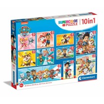 Set de 10 Puzzles The Paw Patrol Clementoni Supercolor 330 Pièces