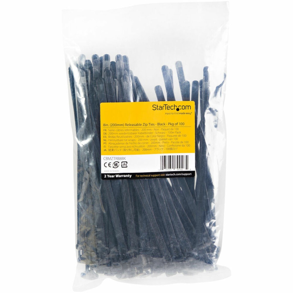 Kabelbinder Startech CBMZTRB8BK Schwarz