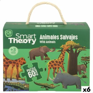 Kinderpuzzle Colorbaby Wild Animals 60 Stücke 60 x 44 cm (6 Stück)