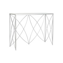 Meuble d'Entrée DKD Home Decor Blanc Argenté 100 x 33 x 78 cm